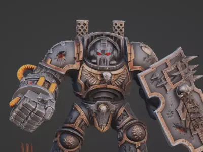Elite Dread Commander Gothic Heavy Plate Warrior   3D print model