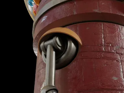 Candy Robot Character 3D model