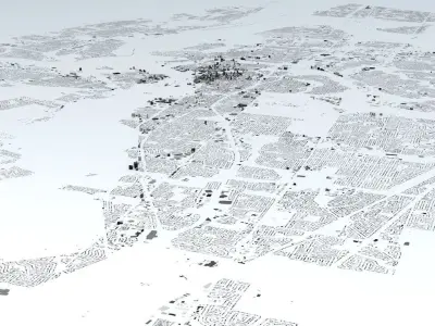 Ottawa Streets and Buildings 3D model