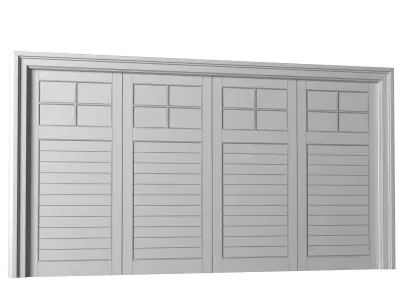 Automatic Classic Modern Garage Doors  3D model