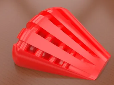 A fully printable doorstop 3D print model