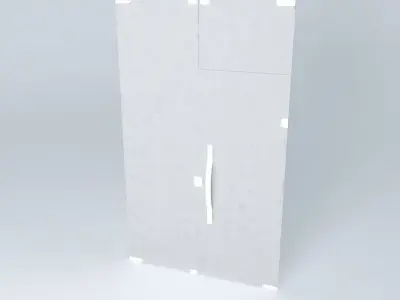 Glass door fixed Free 3D model