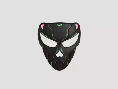Scifi Skull Mask A08 - Fantasy Character Design Low-poly 3D model
