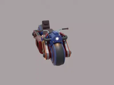 Future Bike  Low-poly 3D model