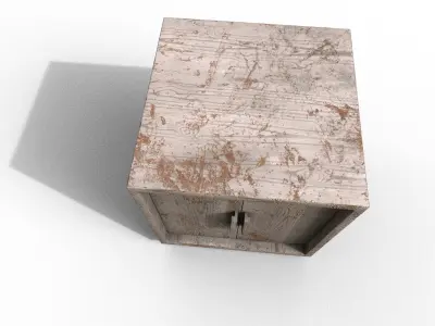 Old Modern Furniture 3D Model Terror Low-poly 3D model buy