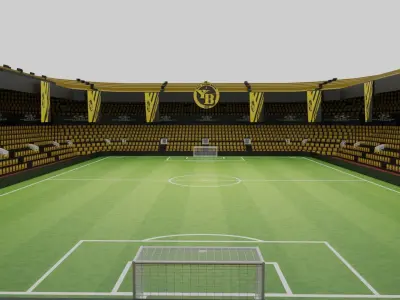 Young Boys Football Stadium Low-poly 3D model