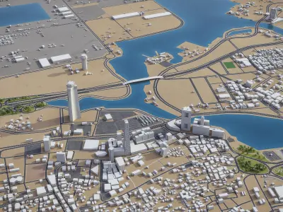 Jeddah - Mecca 3D Model Pack