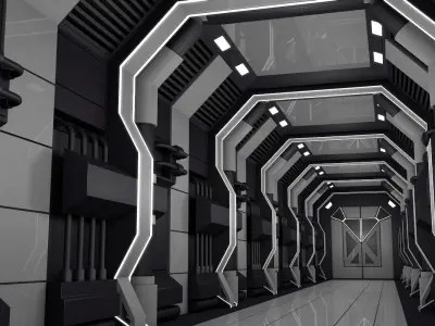 Sci Fi Corridor  3D model