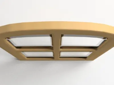 Window 2 wooden 3D model