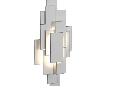 Steel Plates Wall Light 3D model