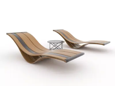 Sun Lounger 07 3D model