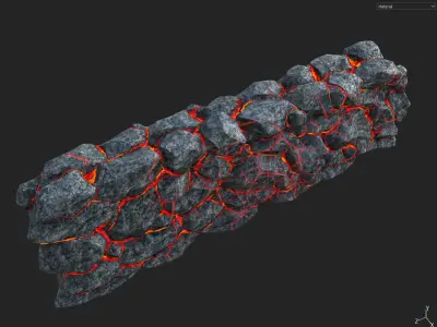 Free 3D Model Rock Walls Pack Free low-poly 3D model