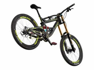  GT Fury Downhill Mountain Bike Rigged for Maya 