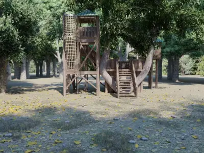 Tree house 3D model