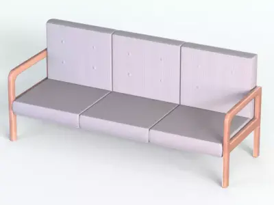 Chair 2 hospital sofa Free 3D model