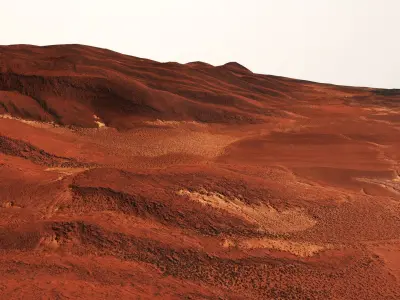 Mars Planet Hills Surface Terrain Landscape Desert PBR 34 Low-poly 3D model