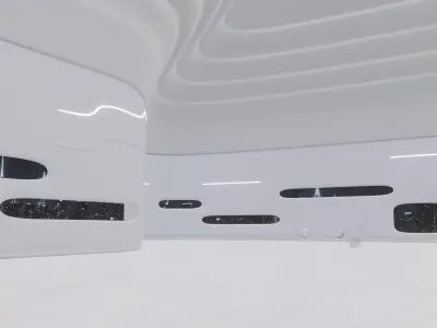 Sci-Fi Futuristic Exhibition Hall 3D model