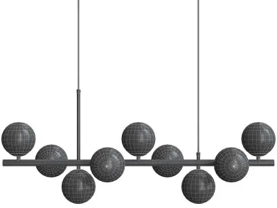 Cluster 9 Lamps 3D model