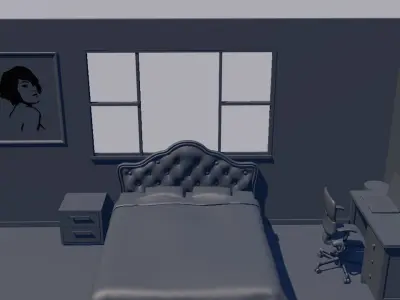 Simple room Free 3D model