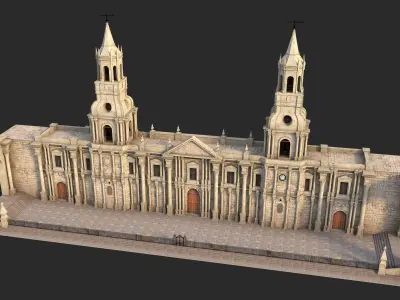  Cathedral of Arequipa 3D model