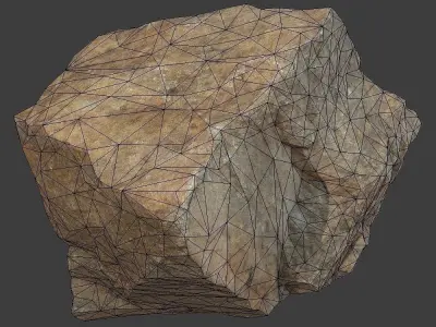 April Stone Low-poly 3D model