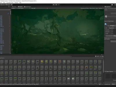 Stylized Swamp art game Unity asset pack  Low-poly 3D model