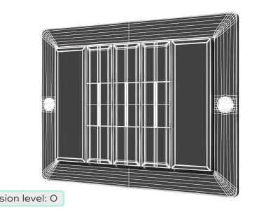 Vintage Golden Switch 3D model