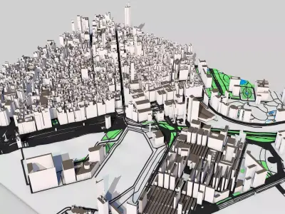 Spain Cities 3D Models Pack 32 Low Poly City Maps Collection