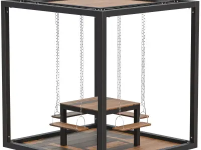 Swing Table Set 3D model