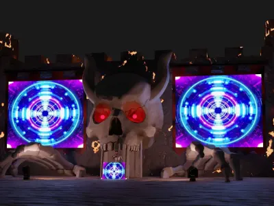 EDM Stage Design 3D model 3D model