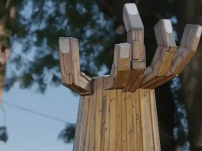 Statue of Hand 3D model