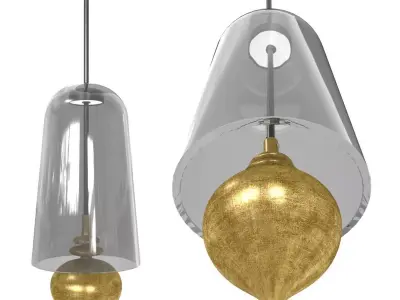 Ghanta suspension lamp  by space lighting 3D model