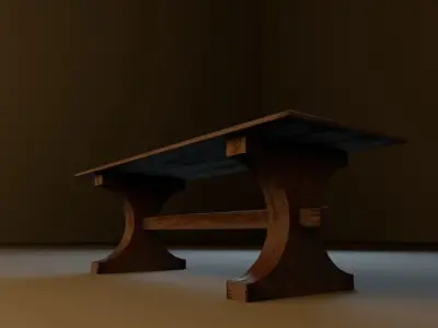Old table Free 3D model purchase