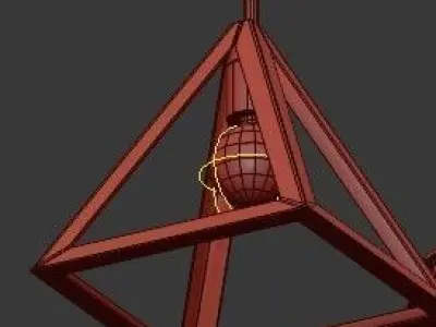 Untitled modern pendant lights for living room 3D model