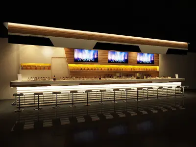 Modern Sports bar Counter 3D model