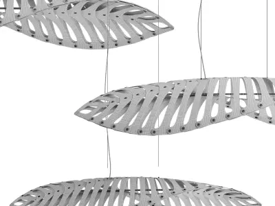 David Trubridge NAVICULA Hanging lamp 3D model