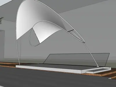 Road Side Shade 3D model