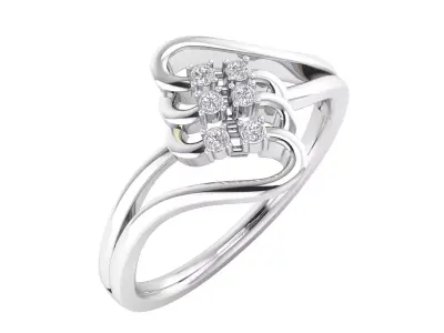 Women Ring Render 3dm STL MTL SLC JCD OBJ FBX Details  3D print model