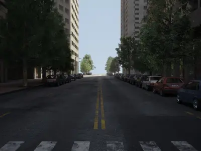 Realistic City District H20-H36 3D model