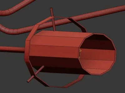 Brass and Satin Glass 3D model