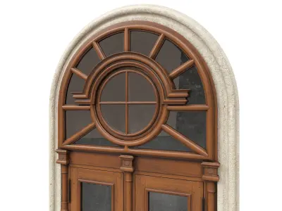 Entrance classic door 54 3D model