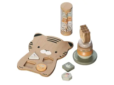 Vertbaudet Tanzania Playset With 3 Educational Toy 3D model