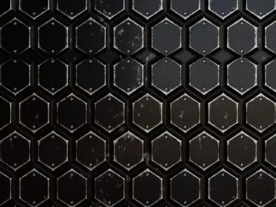 Light Sci-Fi Armored Diamond Plate Panel PBR SEAMLESS Texture