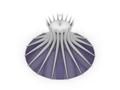 Cathedral Of Brasilla  3d Architectural Model 3D model