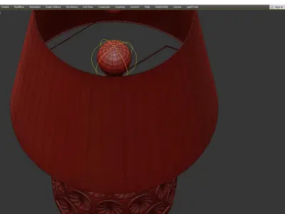 Eveleth Table Lamp Low-poly 3D model