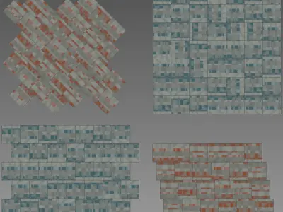 Wall to Wall Carpet Tile No 3 3D model