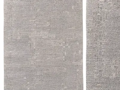 CARTO HAND-KNOTTED RUG 3D model