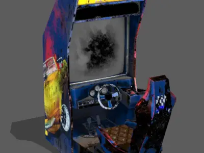 arcade game machine Low-poly 3D model