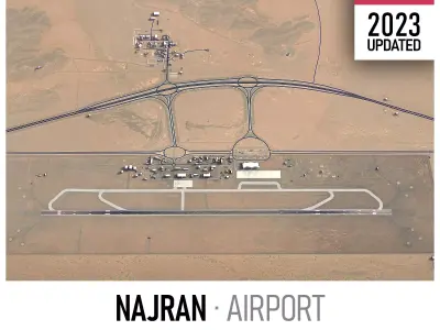 Najran Airport Low-poly 3D model