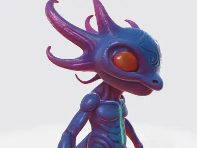 Alien creature 3D model